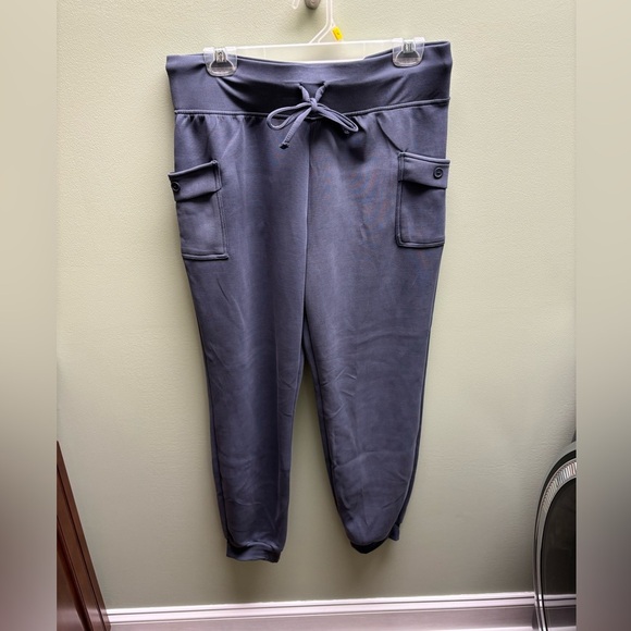 Stylish Soft Navy Jogger Pants with Pockets - Picture 1 of 5
